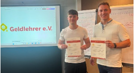 Geldlehrer-Zertifizierung Timo und Mika Gölitz als zertifizierte Geldlehrer – Finanzwissen verständlich vermitteln